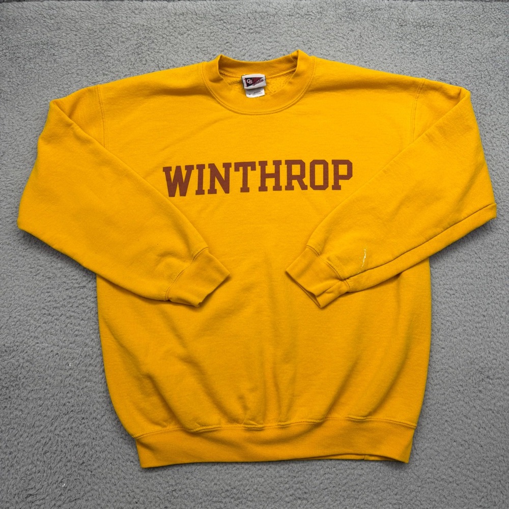 Campus Specialties Winthrop University Adult Medium‎ Pullover Gold Sweatshirt